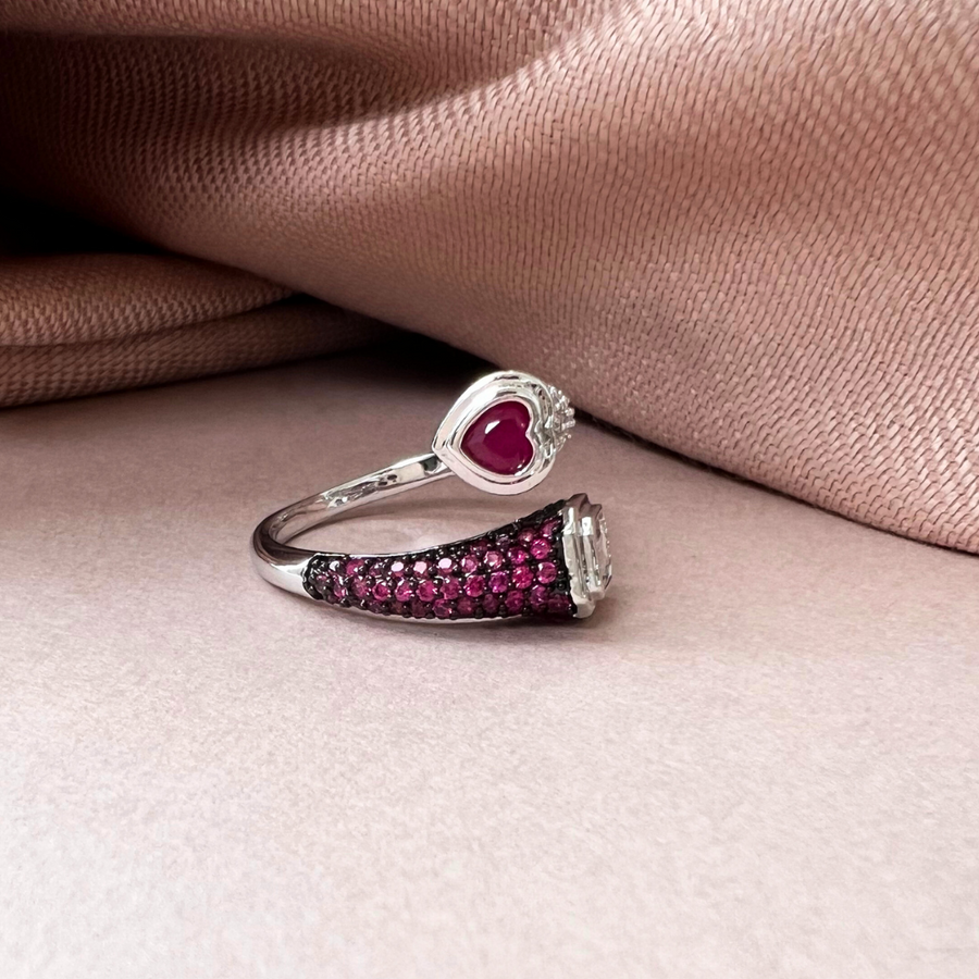Red Ring of Love and Royalty - Adrisya - Finger Ring