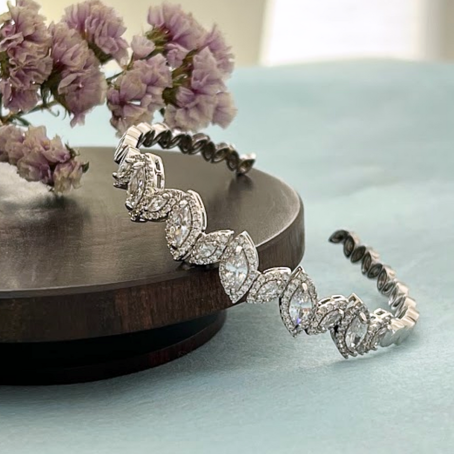 Royal Marquise Bracelet - Adrisya - bangles & bracelets