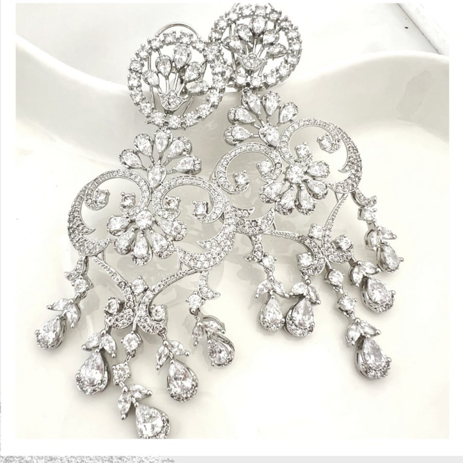 Victorian Opulence Chandeliers - Adrisya - Earrings