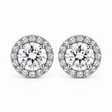 Halo Lab Diamond Stud Earrings