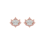 Lotus No. 04 Blush Studs flat lay on white background