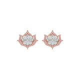 Lotus No. 04 Blush Studs flat lay on white background