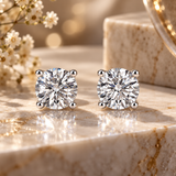 Classic Round Lab Diamond Stud Earrings