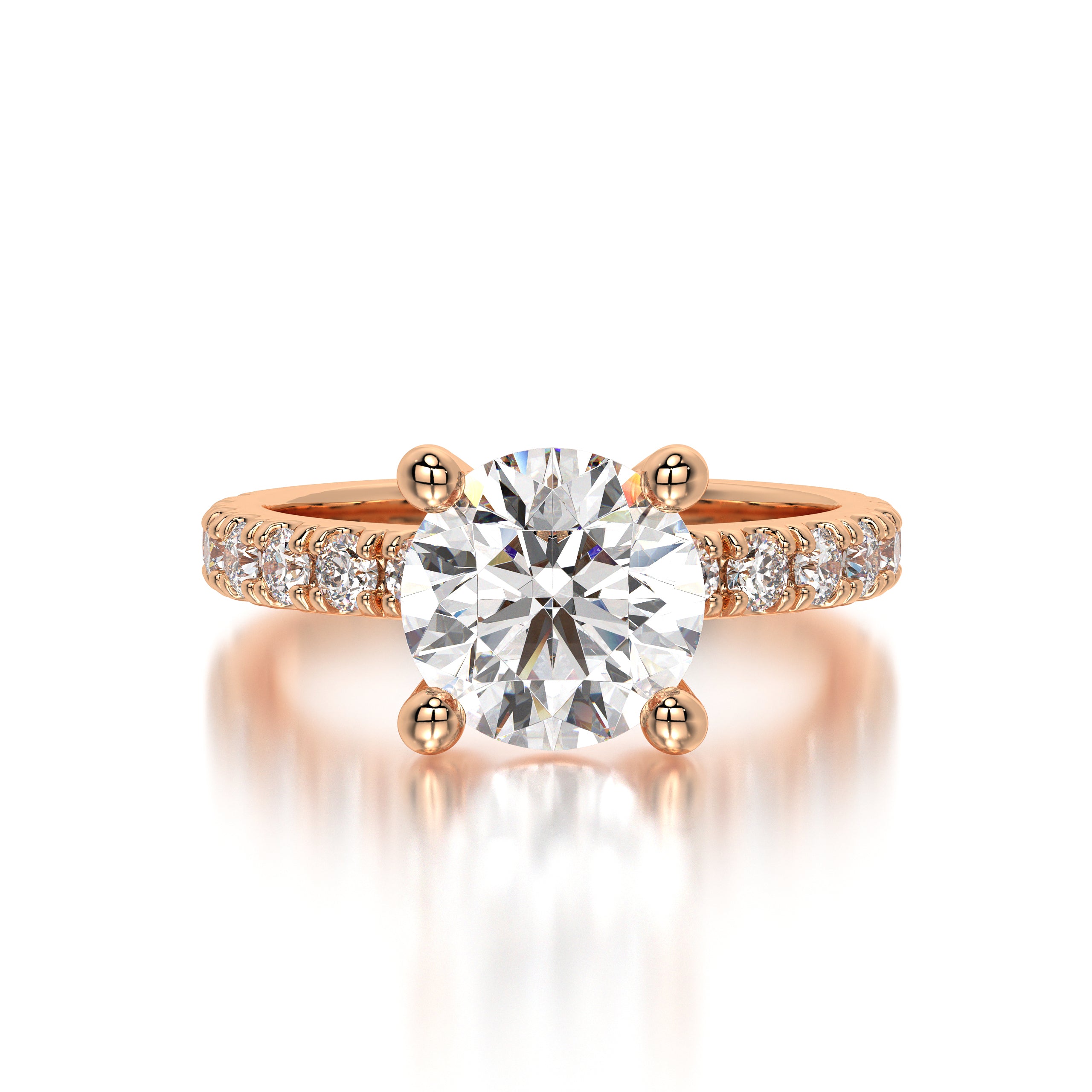 Round Eterna Lab Diamond Ring - 2.5 Carats