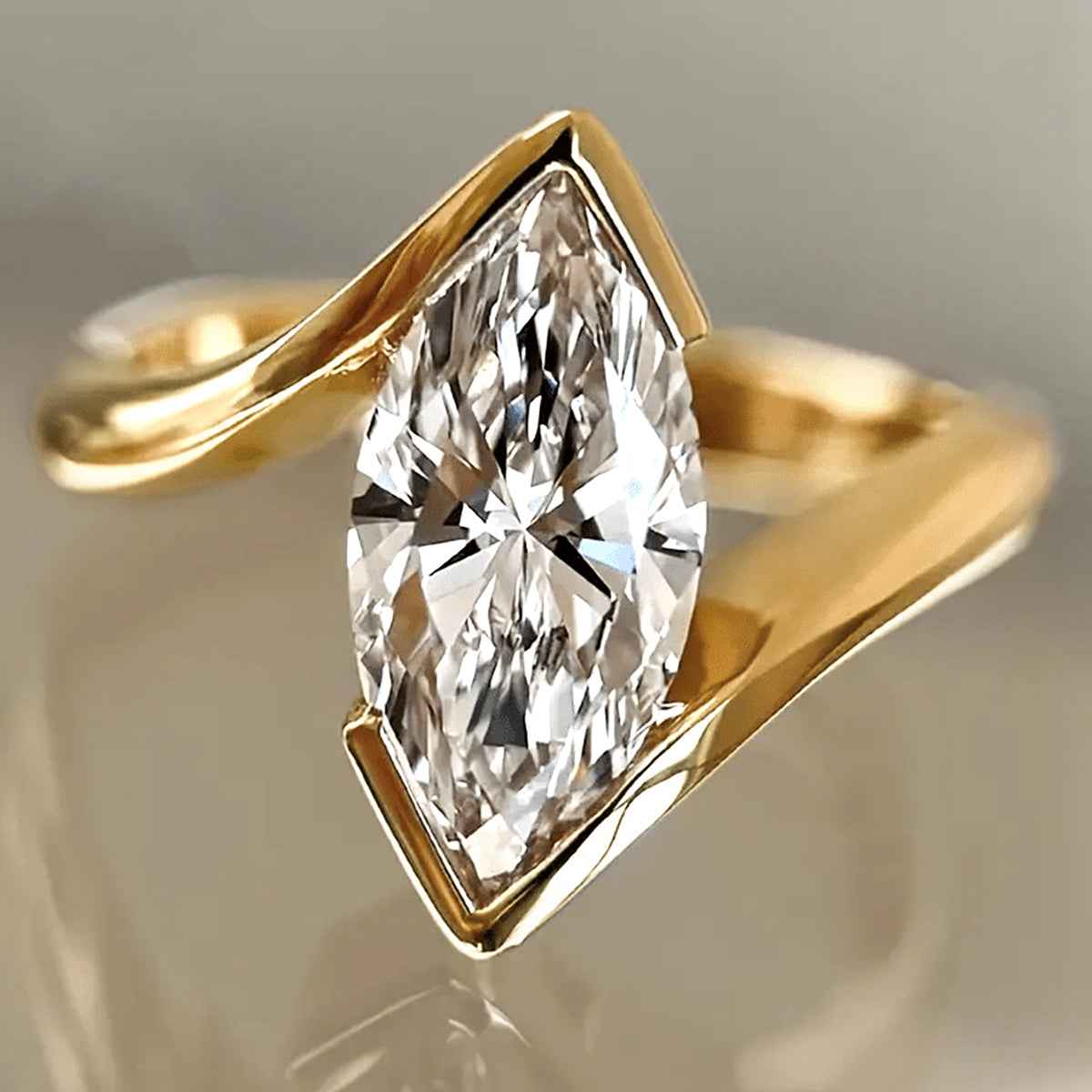 Solara Lab Diamond Ring - 3 Carats - Adrisya
