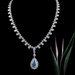 Azure Diamond Necklace - Adrisya
