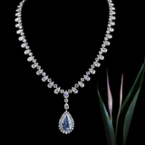 Azure Diamond Necklace - Adrisya