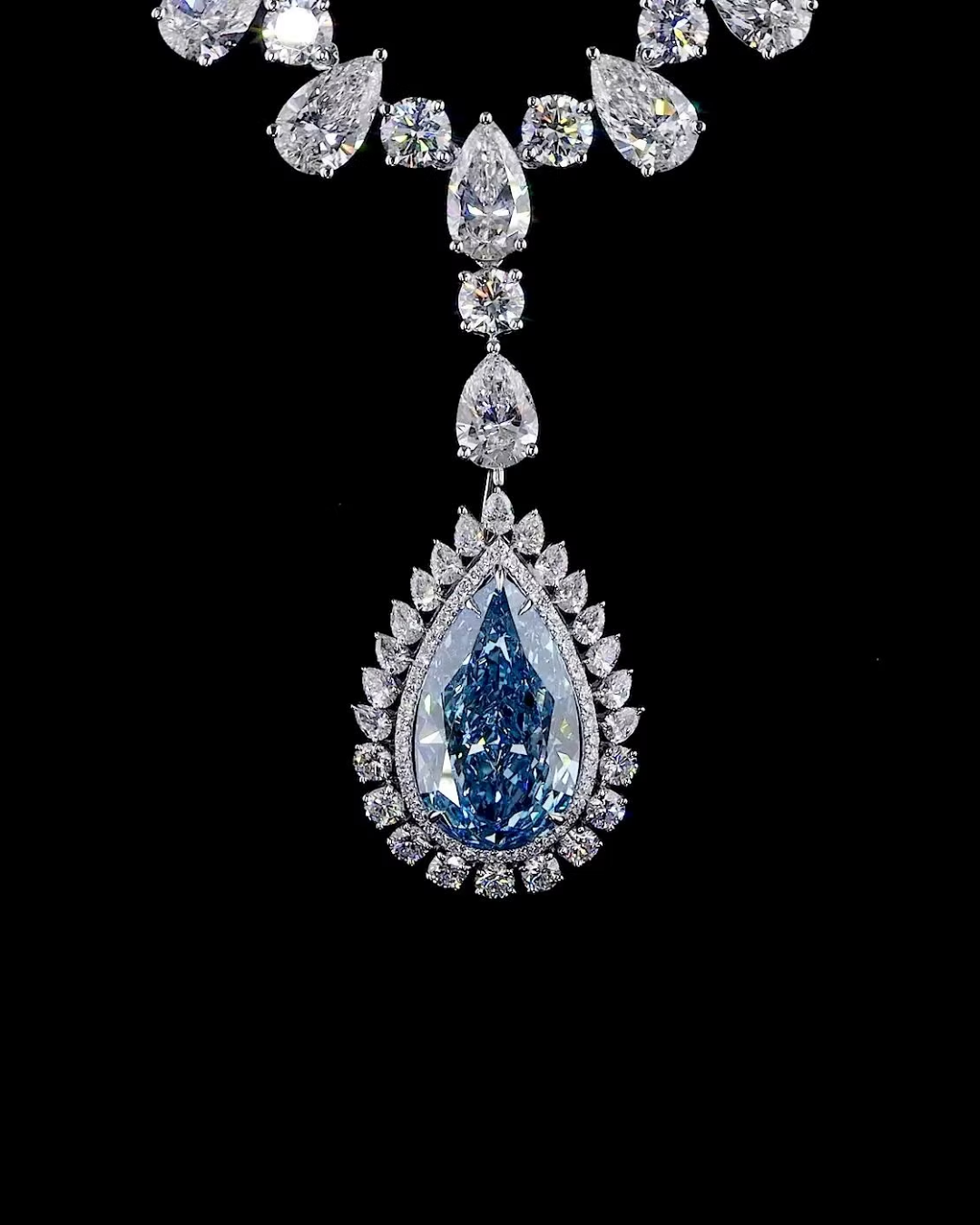 Azure Diamond Necklace - Adrisya