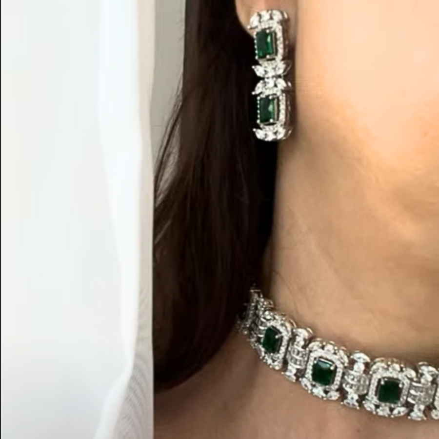 Radiant Green Choker Set