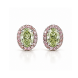 Lumière Green Lab Diamond Studs