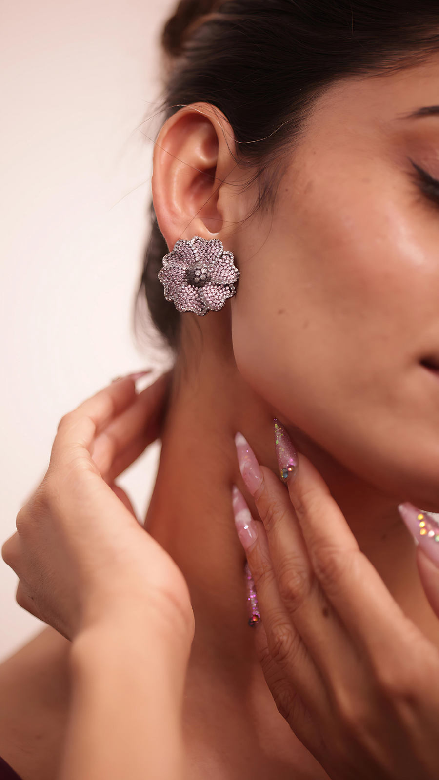 Pink Blossom Studs