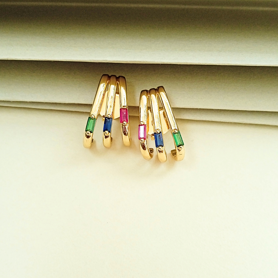 Radiant Hue Hoops