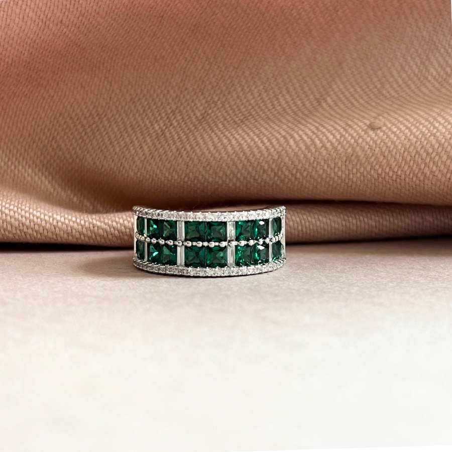 Green Harmony Circlet: Ring Band - Adrisya - Finger Ring