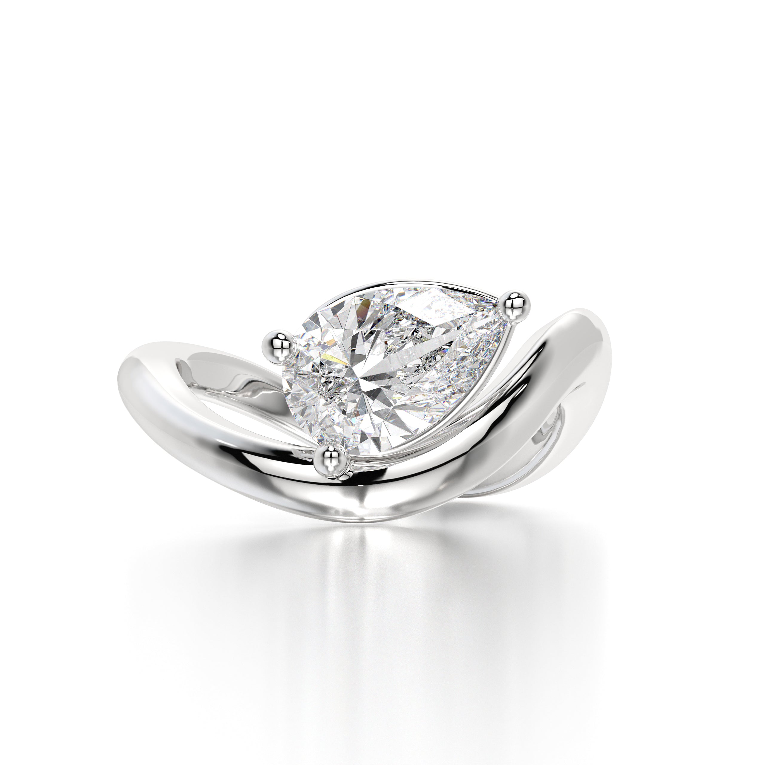 Zehen Band Lab Diamond Ring - 2 Carats