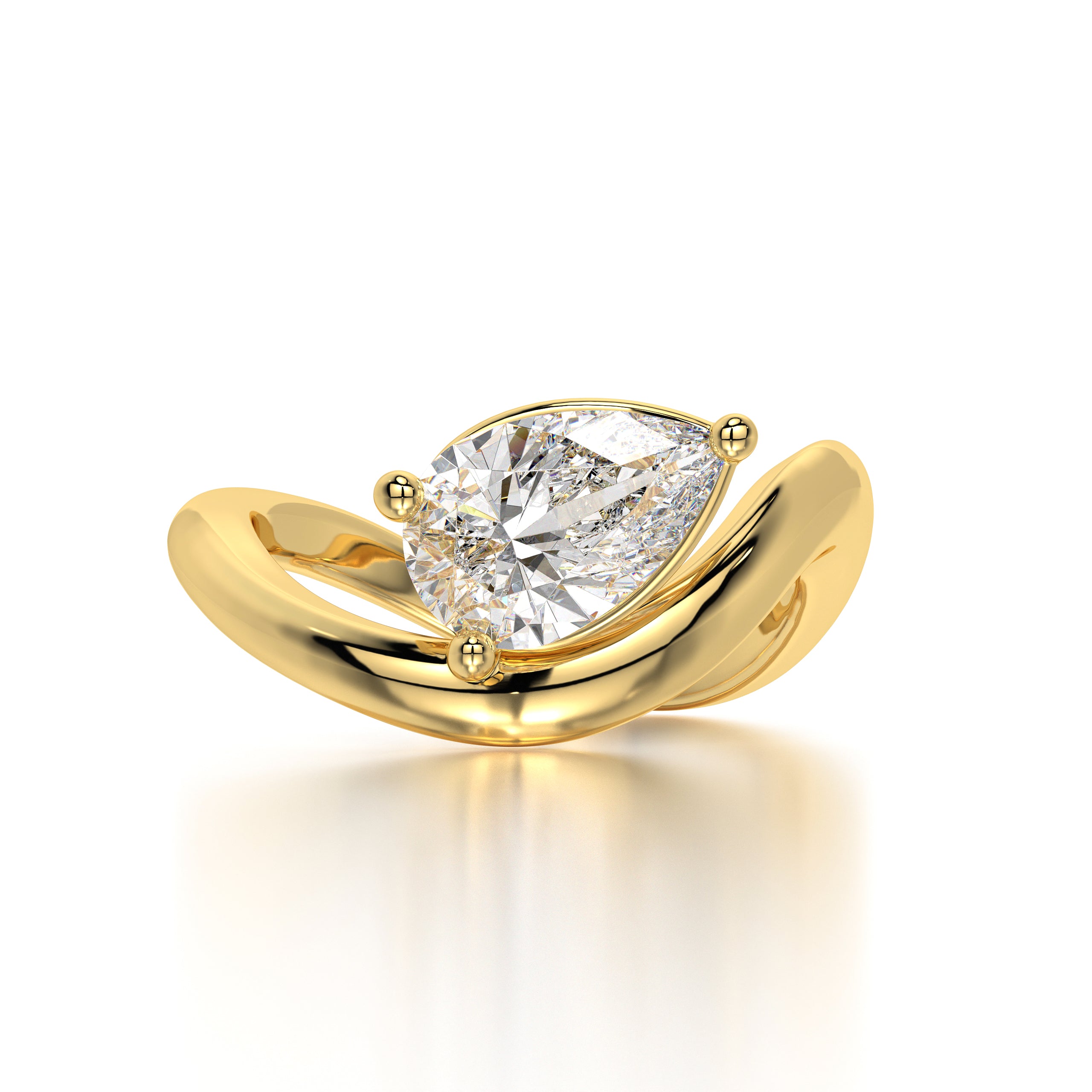 Zehen Band Lab Diamond Ring - 2 Carats