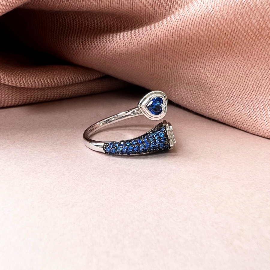 Blue Ring of Love and Royalty - Adrisya - Finger Ring
