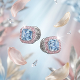 Chroma Blue Diamond Stud Earrings