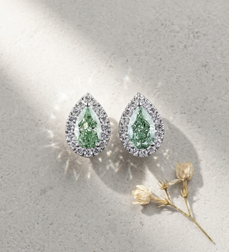 Chroma Vert Halo Studs
