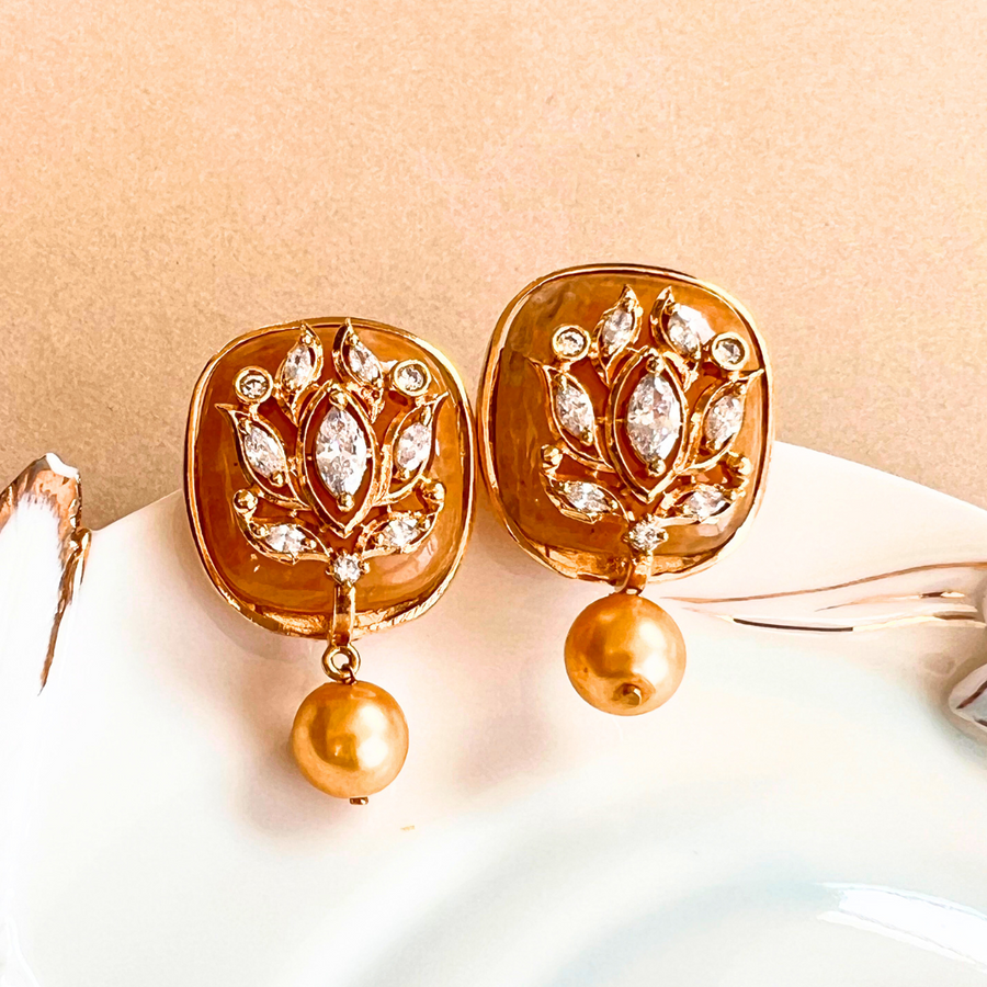 Champagne Aventurine Earrings