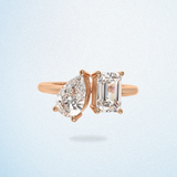 Eshq Lab Diamond Ring - 2 Carats Each