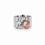 Blush-Pear Lab Diamond Ring - 2ct