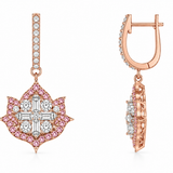 Lotus No. 04 Bracelet in Rose Gold with pink diamonds