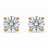 Classic Round Lab Diamond Stud Earrings
