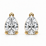 Classic Pear Lab Diamond Stud Earrings