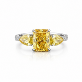 Sun Nova Fancy Yellow Lab Diamond Ring