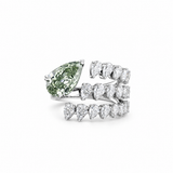 Verdant Green Lab Diamond Ring