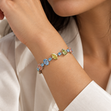 Rainbow Riviera Lab Diamond Bracelet