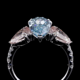 Azure Pear Ring