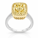Golden Hour Cushion Ring