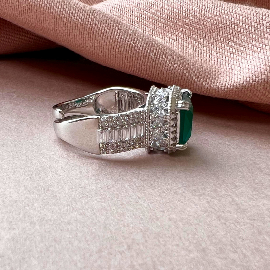 Elegant Envy Cocktail Ring - Adrisya - Finger Ring