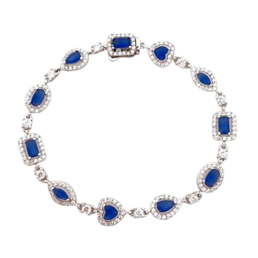 Dazzling Blue Bracelet - Adrisya - bangles & bracelets