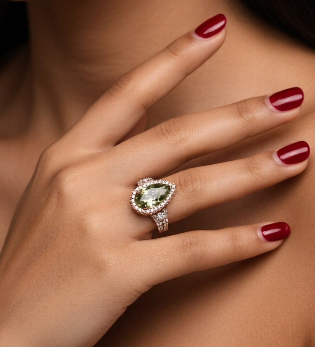 Rosy Forest Ring - Adrisya