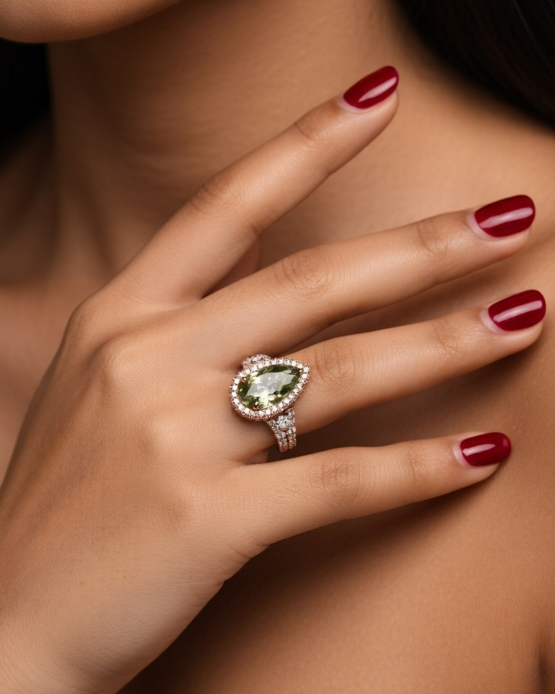 Rosy Forest Ring - Adrisya