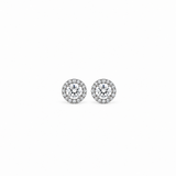 Halo Lab Diamond Stud Earrings