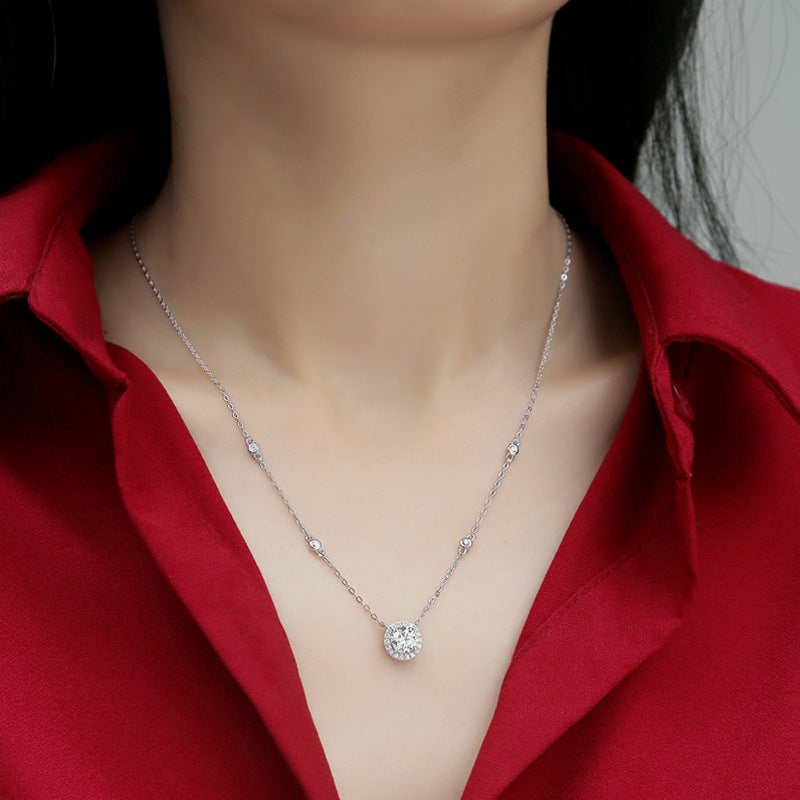 Moissanite Pendant:The Perfect Dangle. - Adrisya - necklace