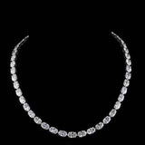 Chroma Oval Diamond Rivière Necklace