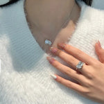Eshq Lab Diamond Ring - 2 Carats Each - Adrisya