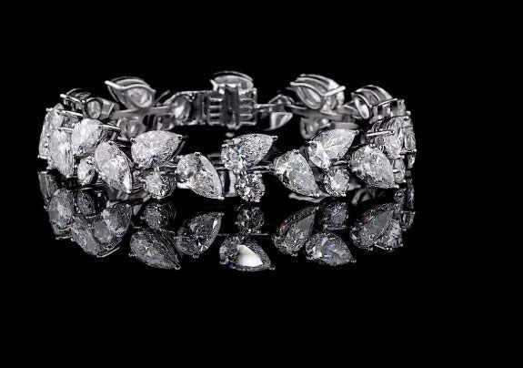 Chroma Pear Diamond Tennis Bracelet
