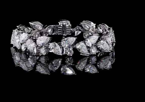 Chroma Pear Diamond Tennis Bracelet