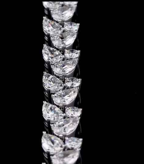 Chroma Pear Diamond Tennis Bracelet