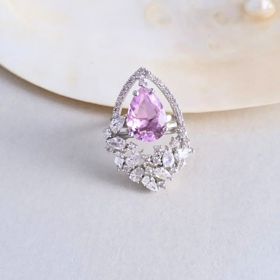 Beautiful Pink Ring - Adrisya - Finger Ring