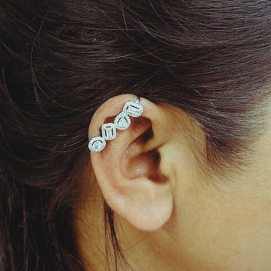 Elegant Ear Cuff - Adrisya - Earrings