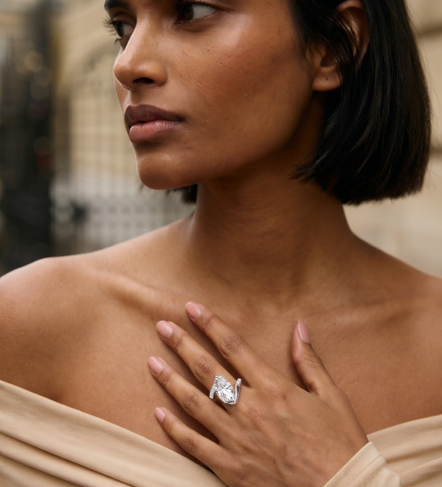 Kyra Lab Diamond Ring - 2.5 Carats - Adrisya