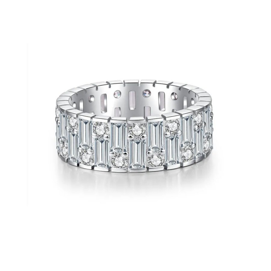 Sleek Carbon Diamond Ring - Adrisya - Earrings