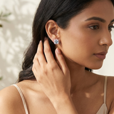 Chroma Blue Diamond Stud Earrings