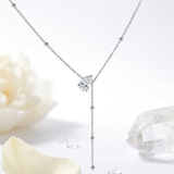 Chroma Pear Solitaire Chain Necklace